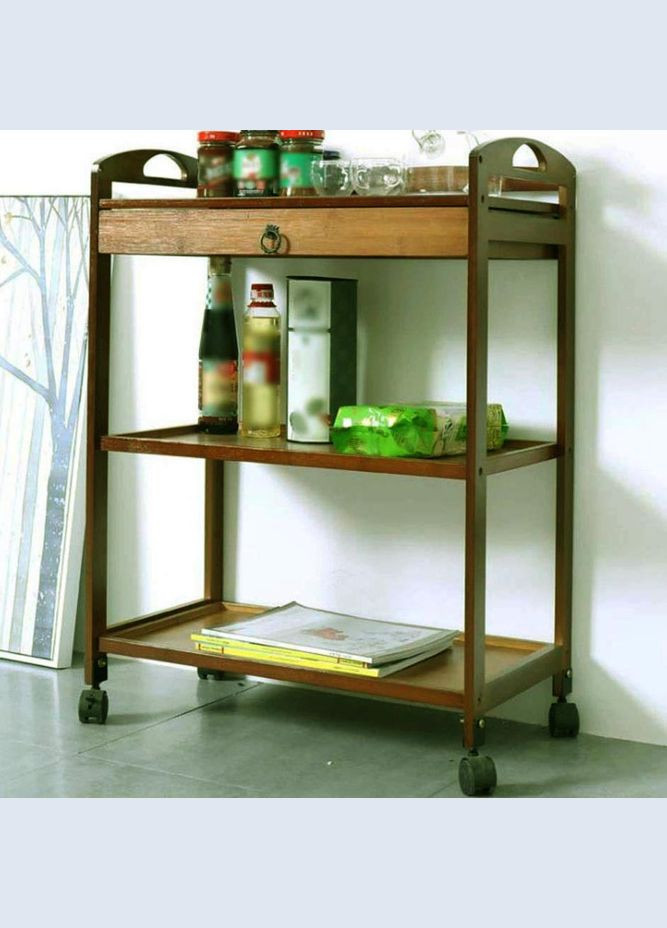 Сервировочный столик из дерева Рандерс латте (ЭТК-000916) No Brand (327844743)