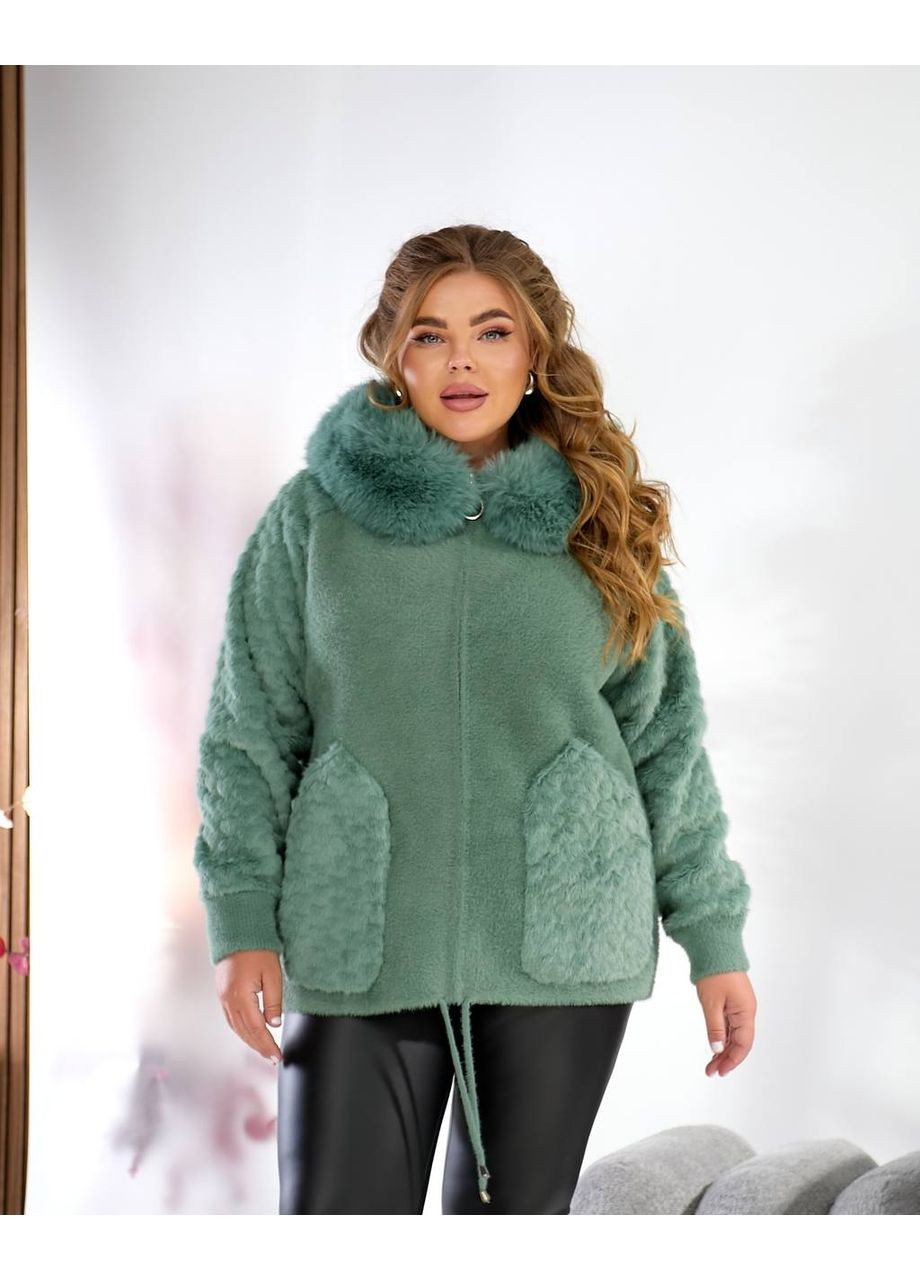 Жіночий тепла кофта на блискавці кофта альпака No Brand (361499653)