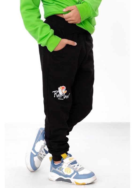 Салатовый демисезонный утепленный костюм для мальчика (свитшот, брюки, шапка) с принтом (p-14767) Носи своє