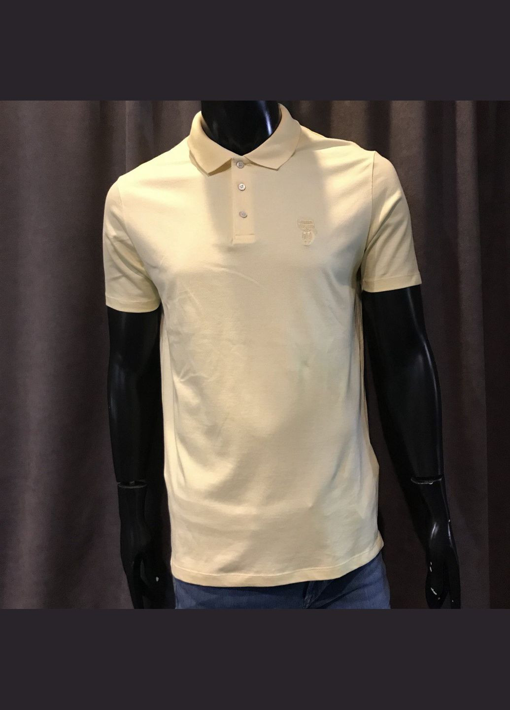 Желтая футболка поло с коротким рукавом Karl Lagerfeld