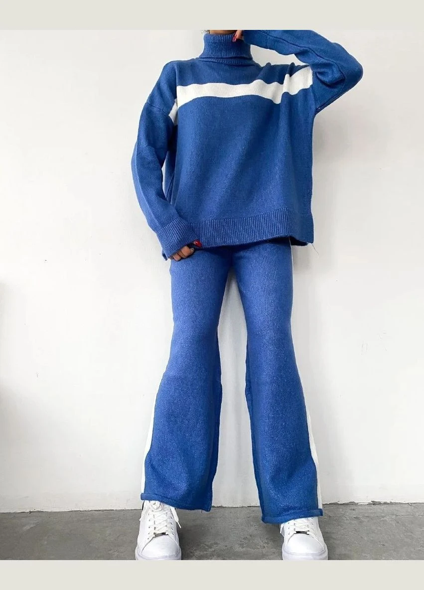 Теплый женский вязаный костюм No Brand (319322824)