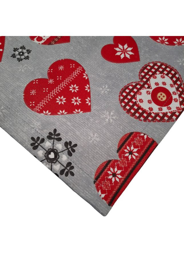 Ранер Winter Love новорічний водостійкий 35х100 см сірий (2800004658546) SoundSleep (316632749)