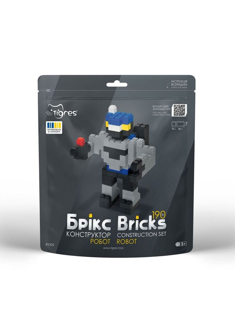 Конструктор Брікс робот 190 ел. 40009 shop (4820251102096) Tigres (362979837)