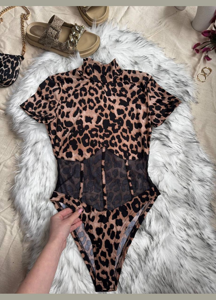 Боди с имитацией корсета принт лео Osoblyva (322665266)