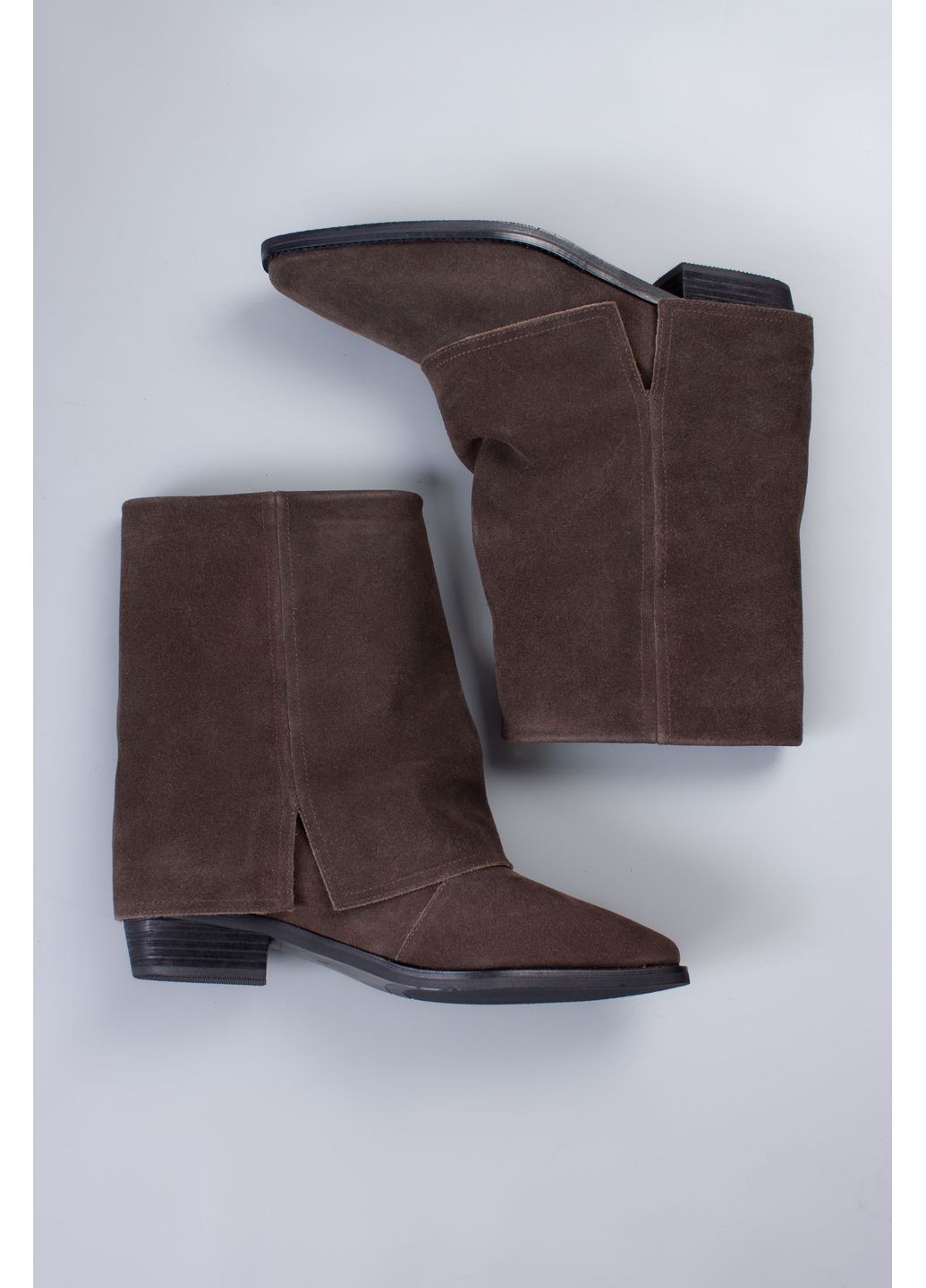 Черевики жіночі K350-801-2 натуральна замша коричневі 346574 Where Uwear (364658681)