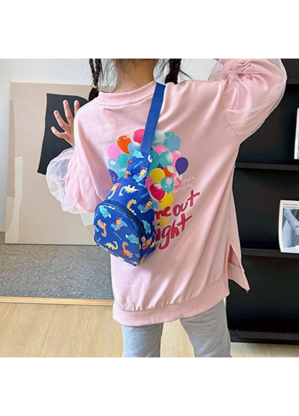 Рюкзак через плечо детский Синий (СР1-19-8) No Brand (347640969)