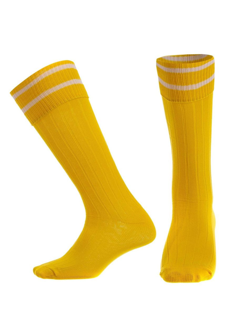 Гетры футбольные юниорские CO-5602 размер 32-39 желтый Zelart (326787583)