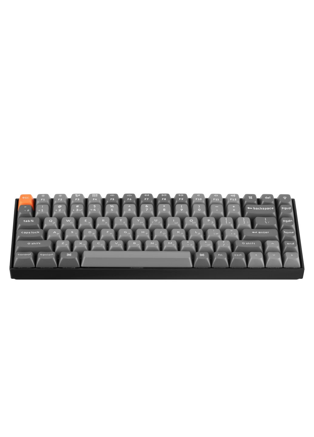 Клавиатура механическая K2 Max 84Key, K Super Brown, WL/BT/USB-A, QMK, EN/UKR, RGB, черный Keychron (367854300)
