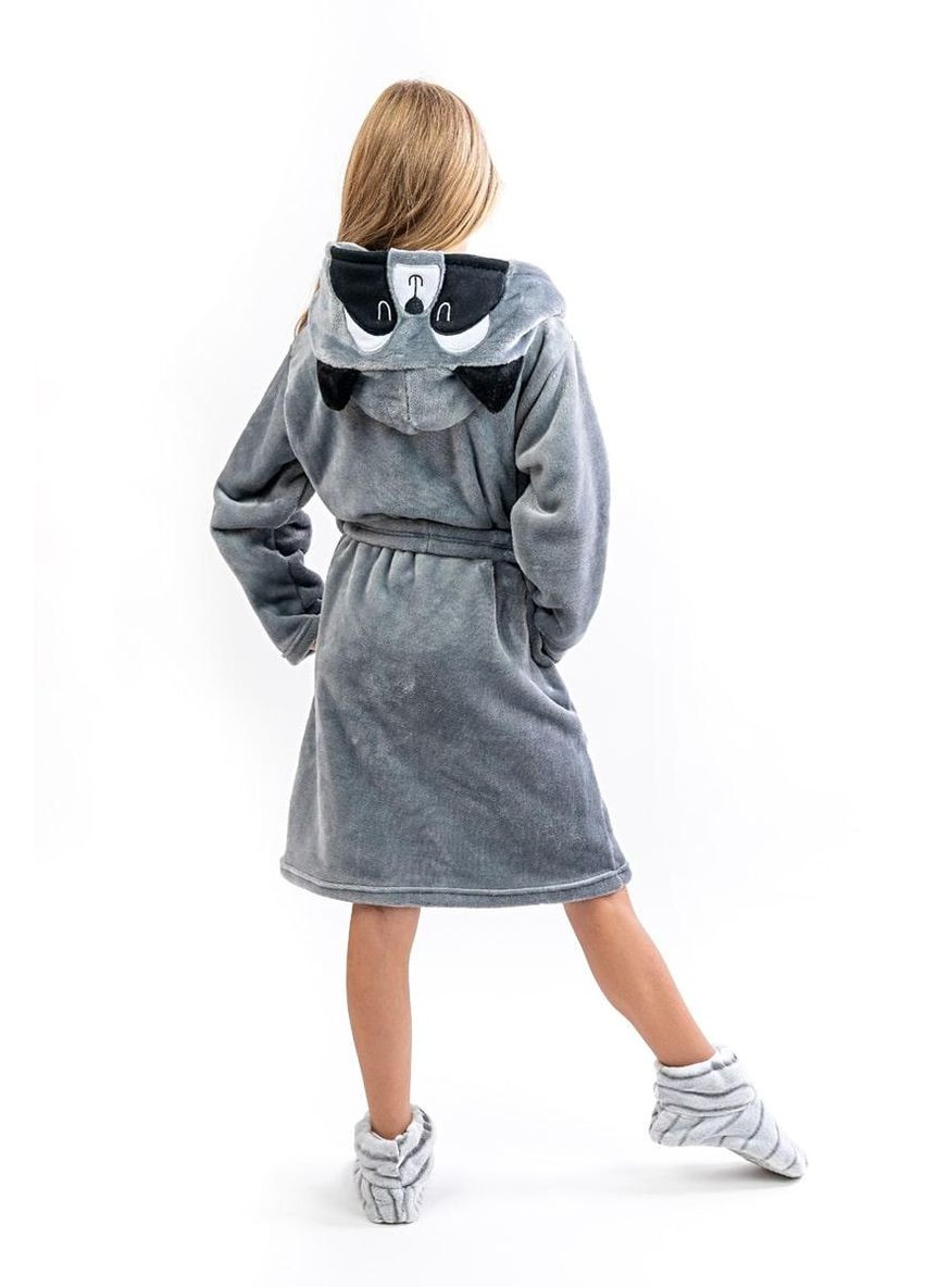 Теплий халат для дівчинки з капюшоном Єнот Україна (307837854)