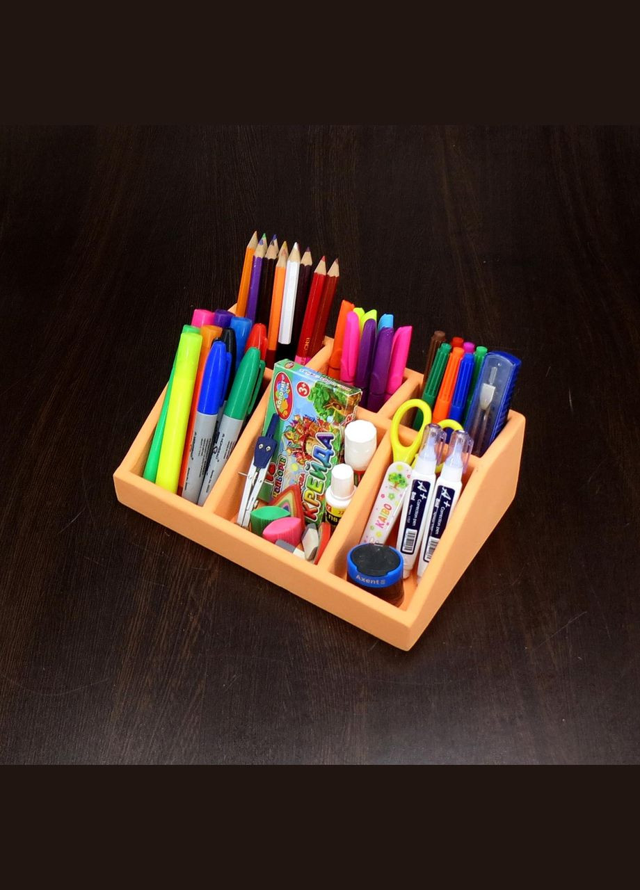 Органайзер настільний з дерева Лоренс грейпфрут (КНЦ-004254) No Brand (328228263)