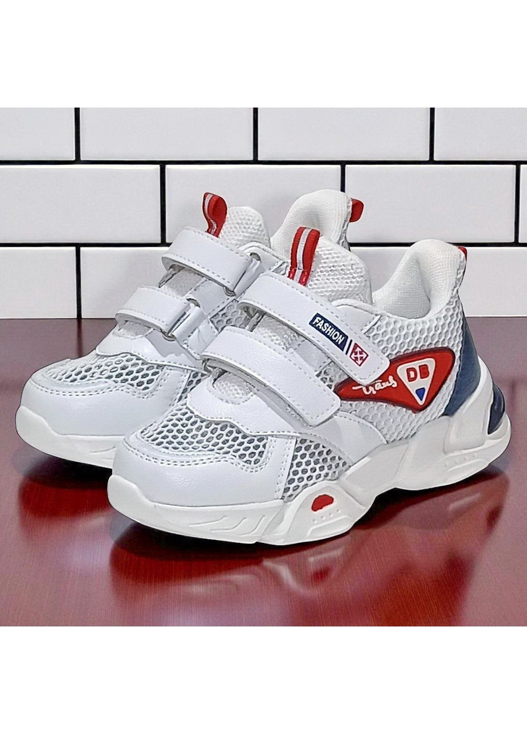 Білі всесезонні ортопедичні кросівки на липучках для дівчинки Tom.M