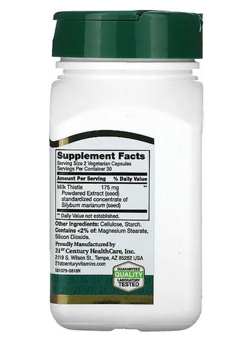 Milk Thistle Extract 60 Veg Caps 21st Century (326742251)