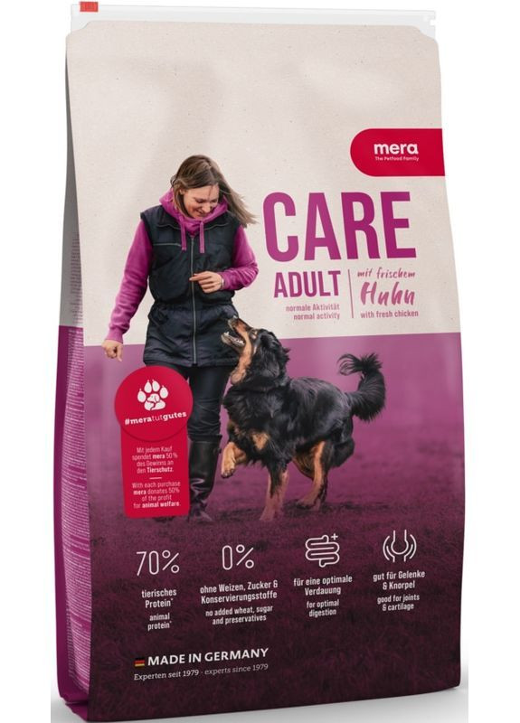 Сухий корм для дорослих собак Care Adult Chicken із куркою 10 кг (4025877626456) Mera (366081593)