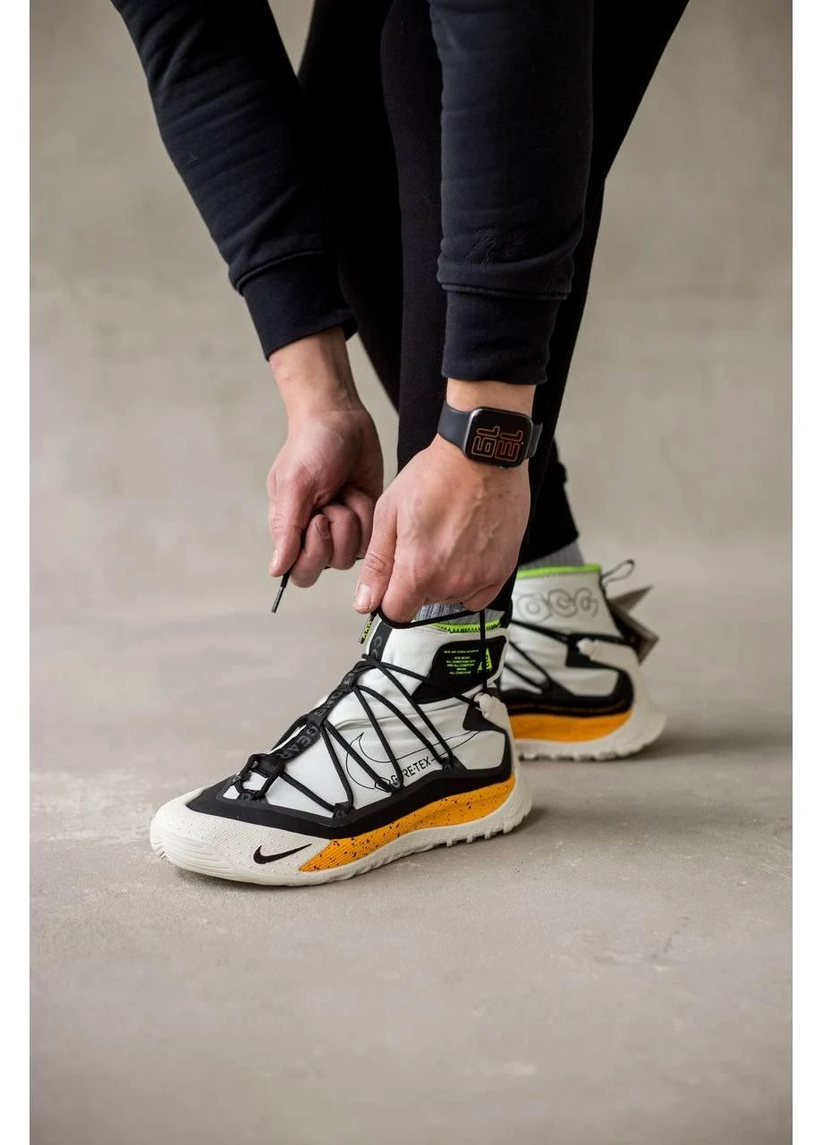 Белые летние кроссовки nike acg air terra antarktik gore-tex white orange найк асж No Brand