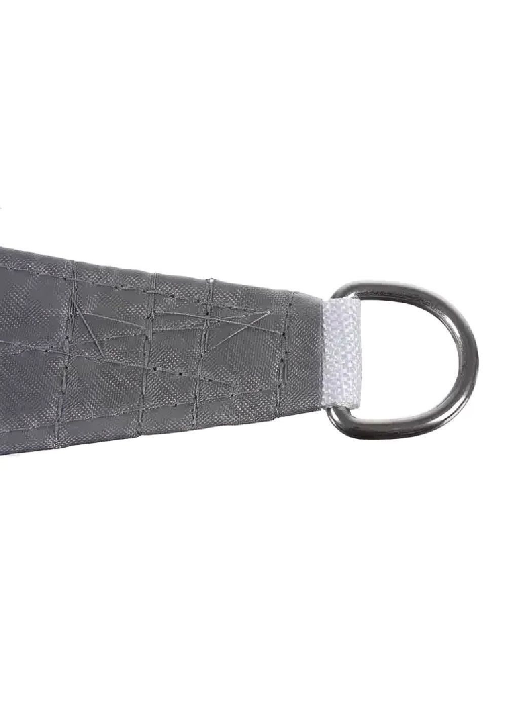 Теневой квадратный водонепроницаемый тент навес парус от дождя солнца полиэстер с УФ покрытием 3,6х3,6 м (481512-Prob) Серый Unbranded (362473979)