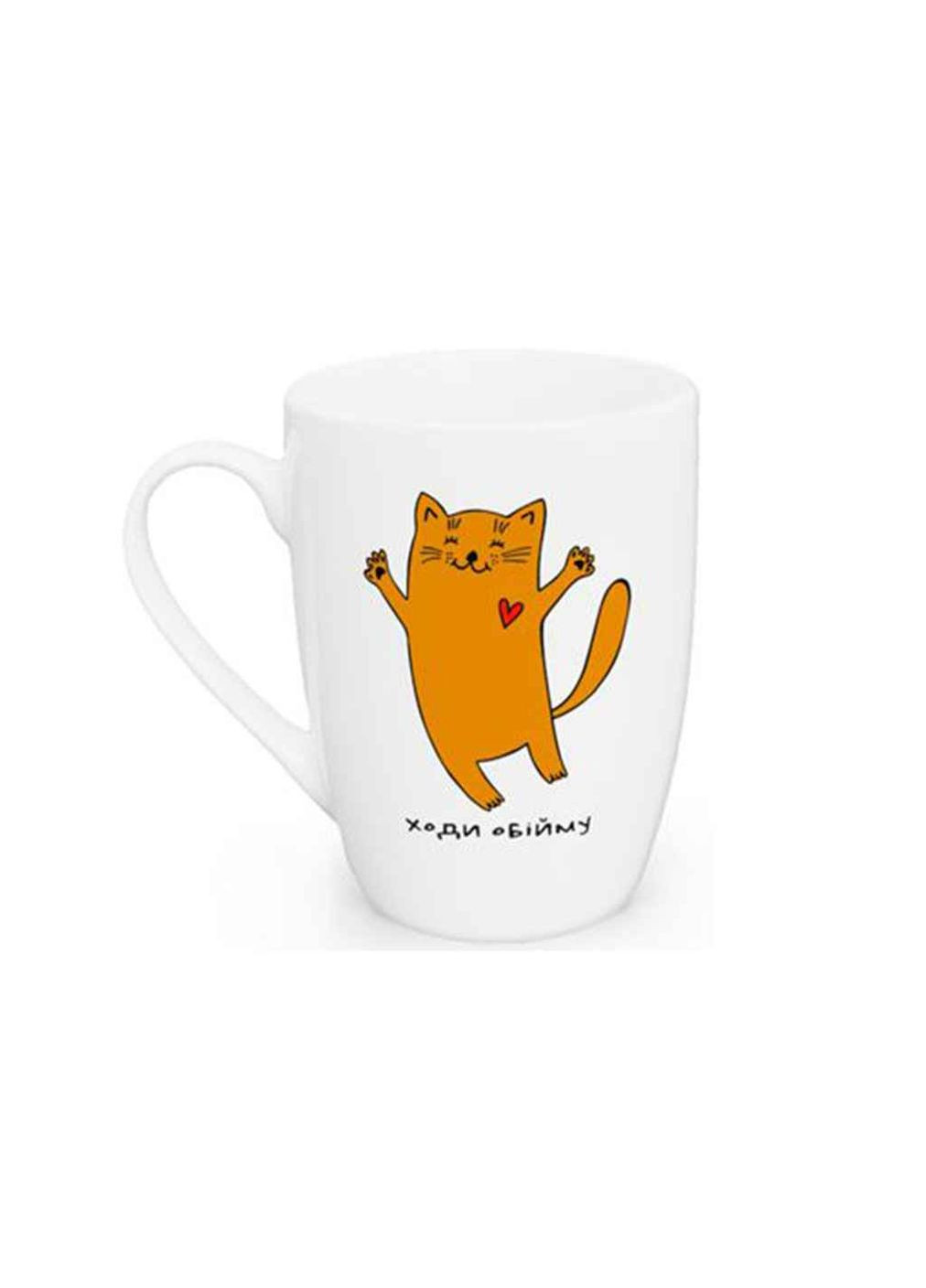 Чашка 360мл Капучино "Кіт рудий" 1711 KVARTA (359433379)