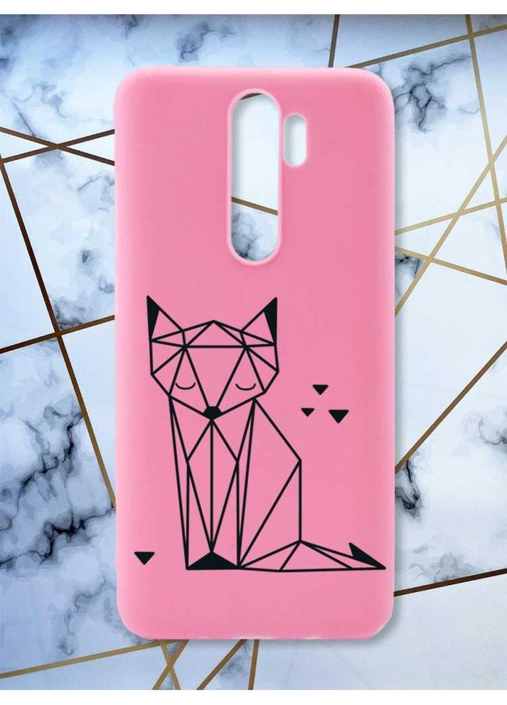 Матовий рожевий чохол на Xiaomi Redmi Note 8 Pro Лисиця (принт 126) Creative (359495560)