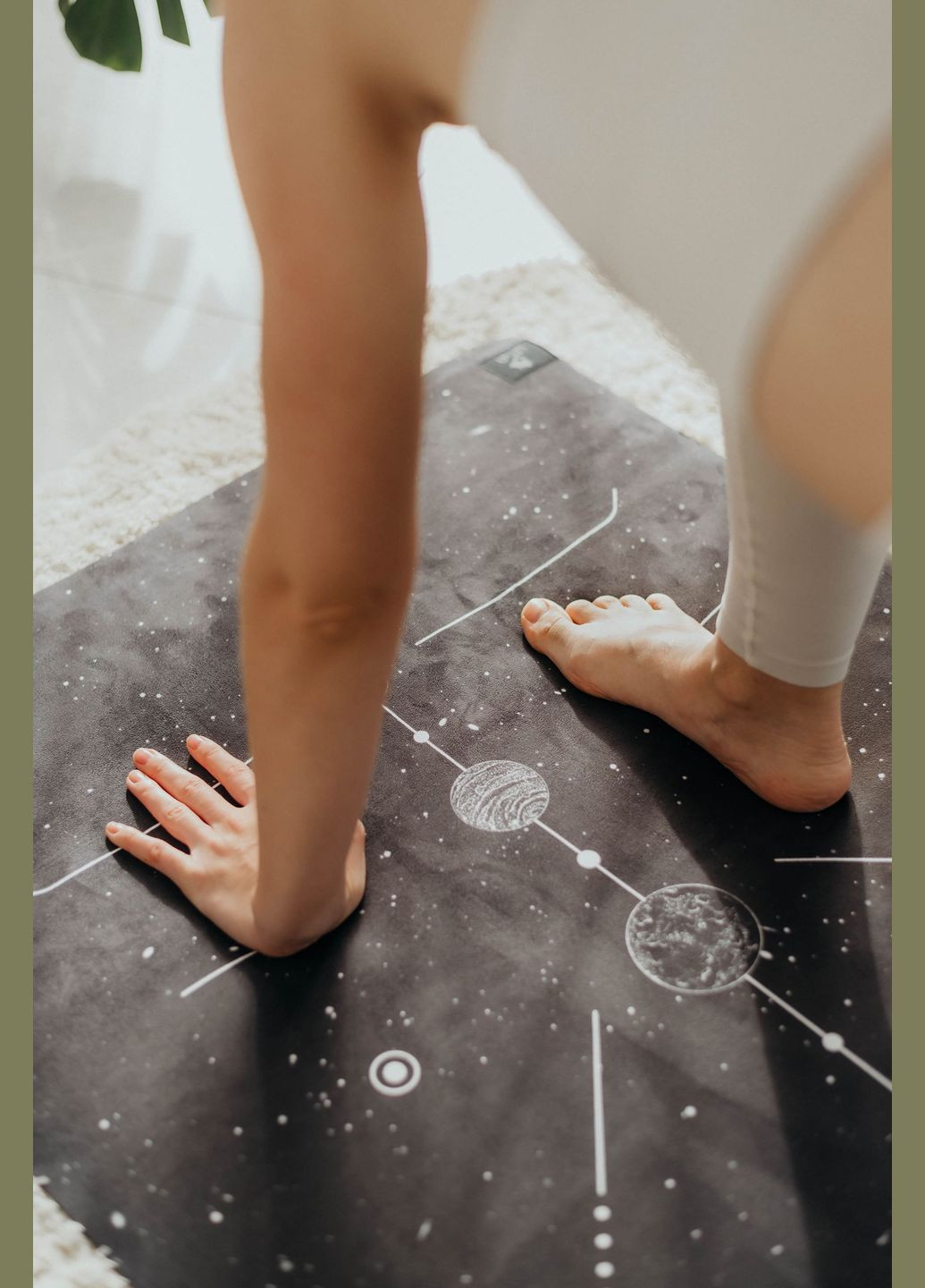 Килимок для йоги Travel - "Space Energy" Black + сумка LIT[h]A (331888464)