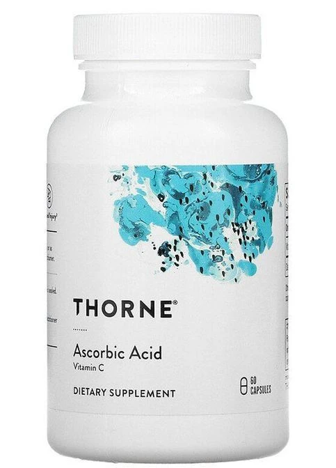 Ascorbic Acid, Vitamin C 1 g 60 Caps Thorne Research (399971242)