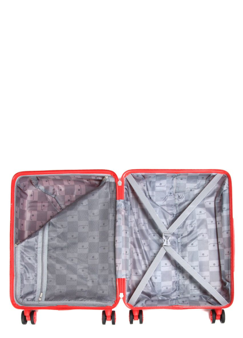 Чемодан маленький S полипропилен 21204 57×41×22см 36л Красный Snowball (297643731)