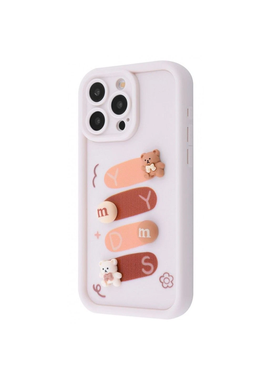 Чохол Pretty Things Case для iPhone 15 Pro White/Bear PRC (382767337)