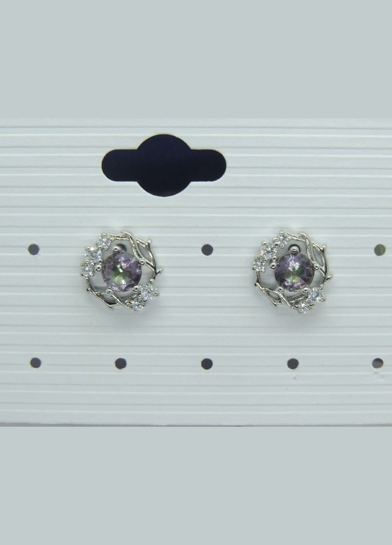 Серьги женские под серебро серьги гвоздики пусеты Друид Liresmina Jewelry (289355733)