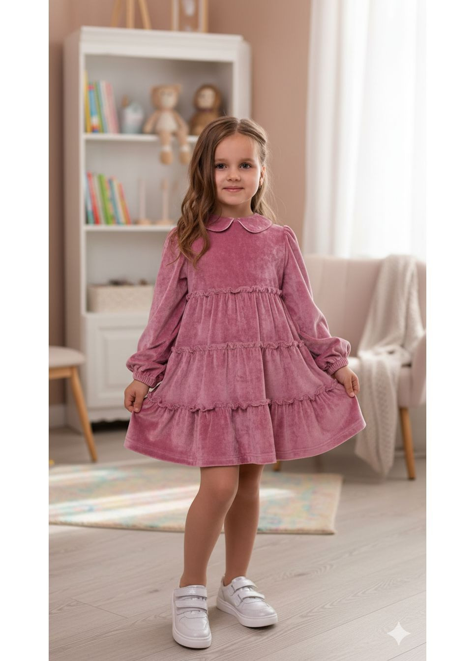 Розовое платье suzie "блейк" с повязкой на голову Anastasimo (363022243)