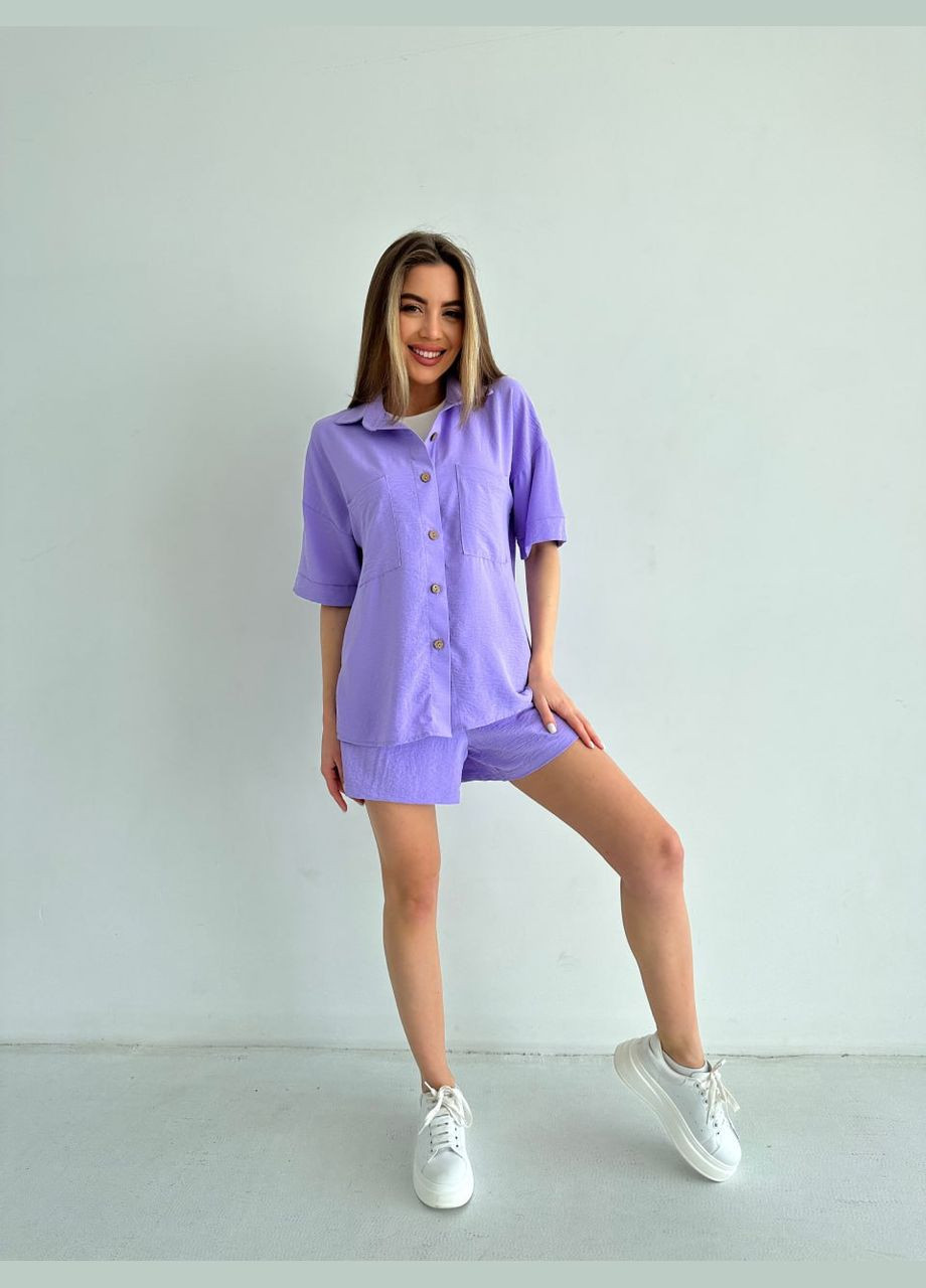 Женский костюм рубашка+шорты Україна (331864371)