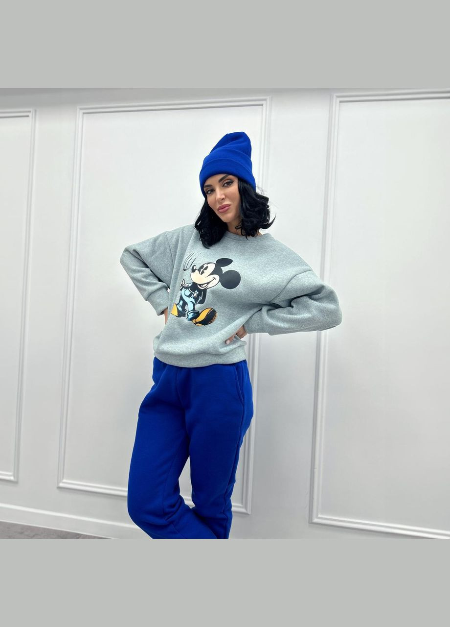 Двоколірний спортивний костюм із шапкою Fashion Girl (300775403)