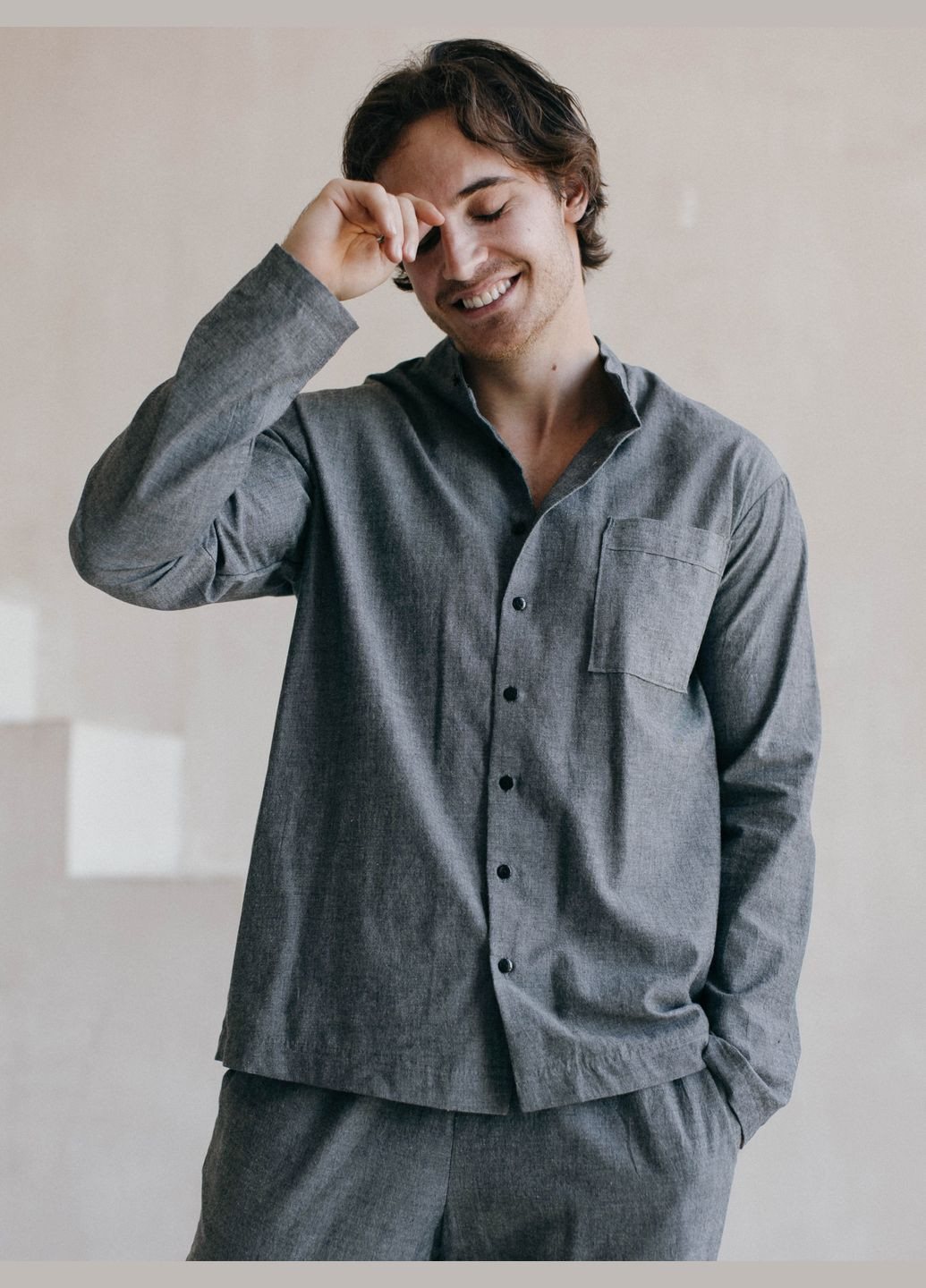 Пижама мужская из вареного хлопка Silver M Leglo (300370433)