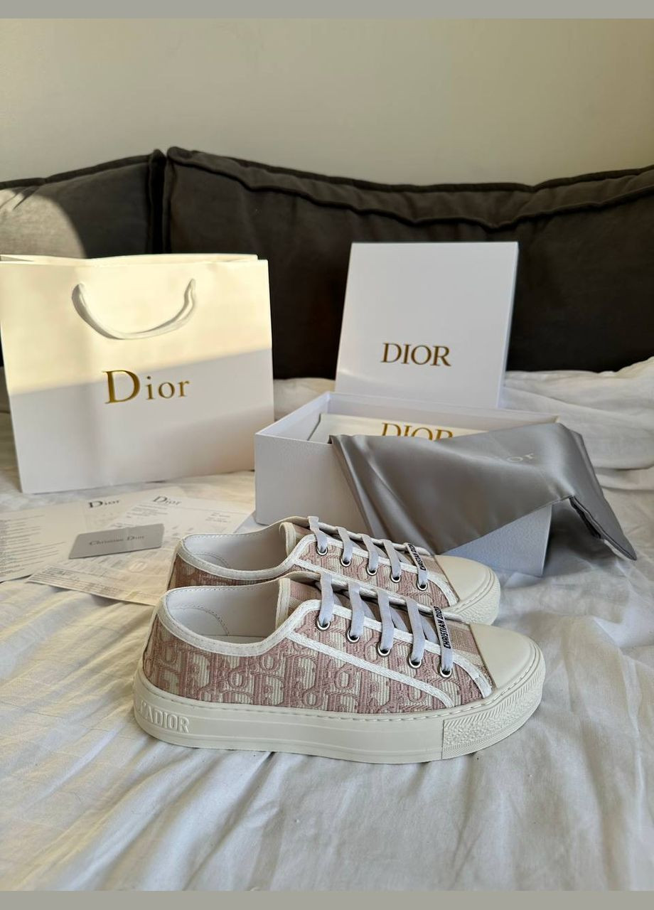 Розовые кеды Vakko Dior Sneakers Low Pink Premium