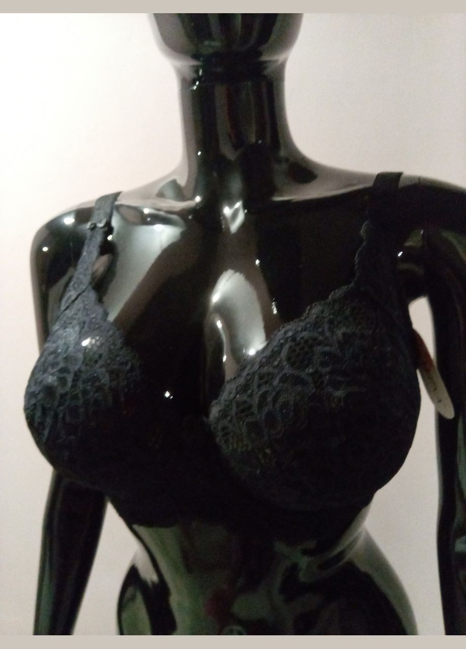 Чорний бюстгальтер Safena з кісточками