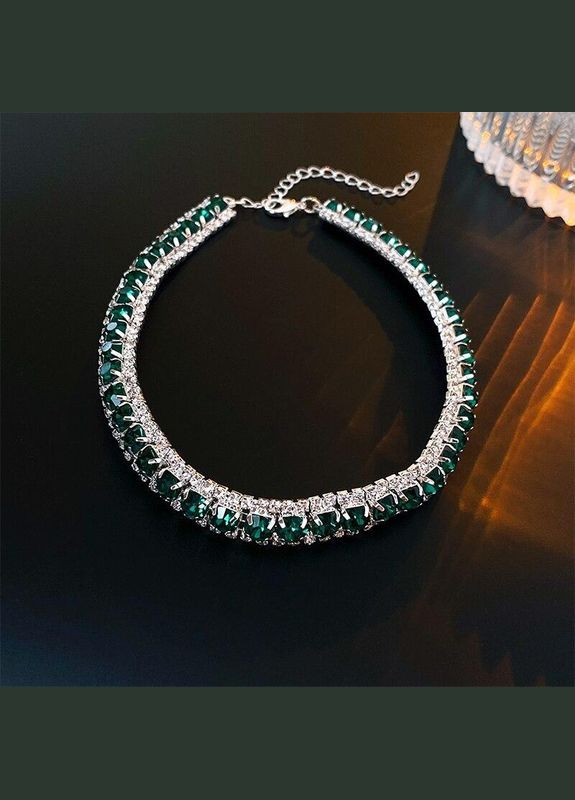 Комплект прикрас з зеленими каменями No Brand Жіночі прикраси (322074290)