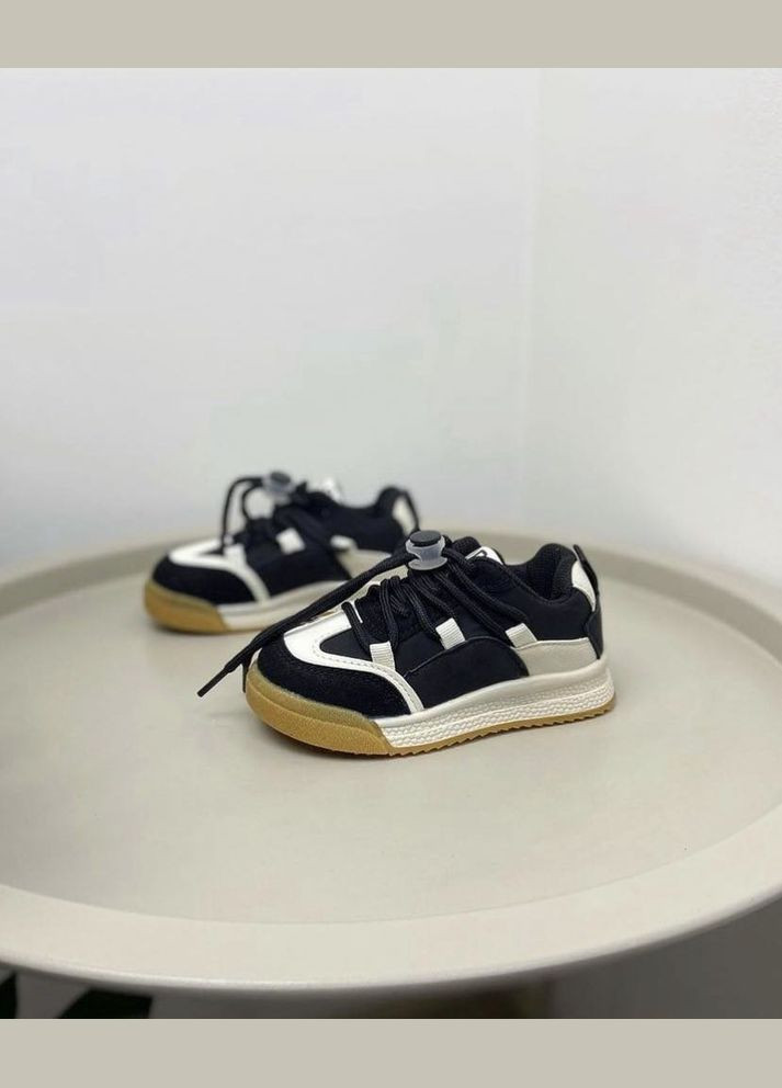 Чорні всесезонні дитячі кросівки чорні 783 No Brand