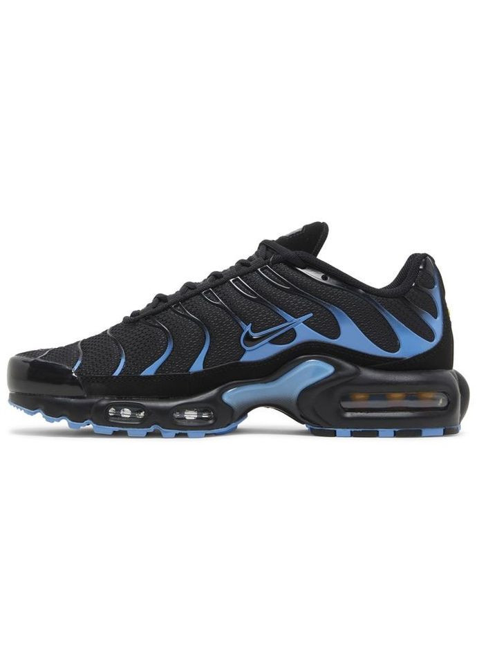 Черные всесезонные кроссовки air max plus black university blue - dm0032-005 Nike
