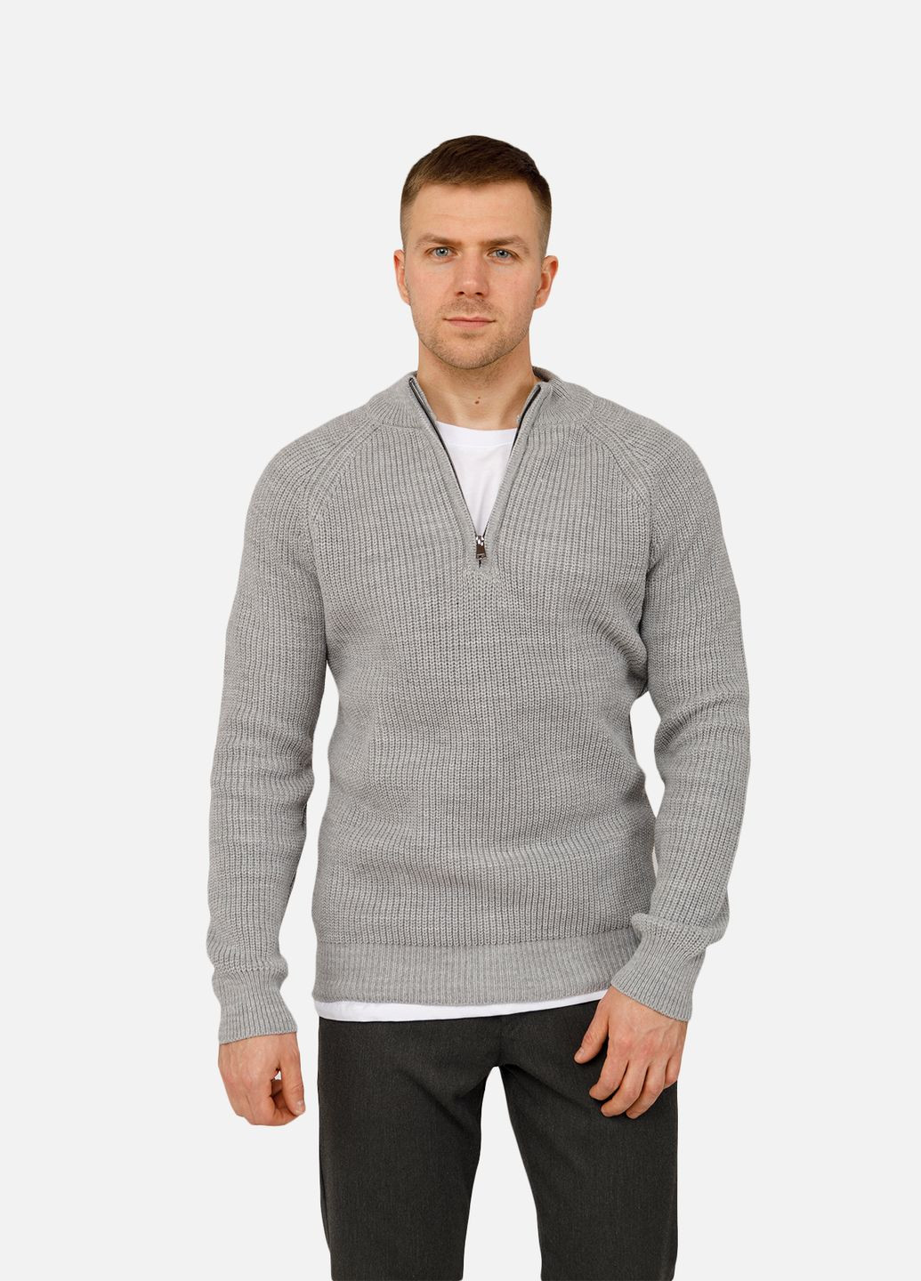 Мужская кофта цвет серый CB-00261945 Figo (307840064)