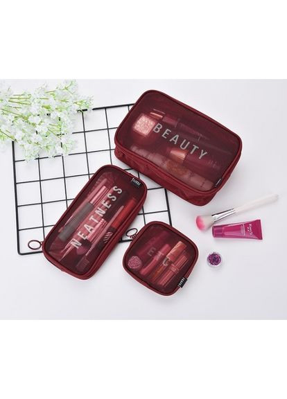 Набор дорожных органайзеров Neatness-Beauty-Etc. Бордовый No Brand (337347219)