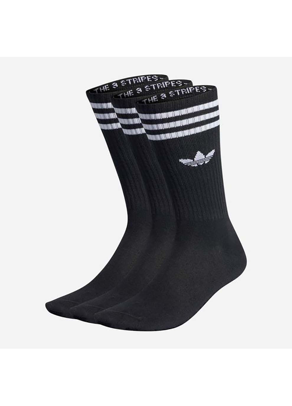 Чорні шкарпетки high crew sock 3p чорний adidas однотонні (367591081)