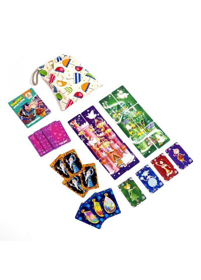 Детская настольная игра в мешочке "Волшебные кристаллы" VT8077-12 карточная Vladi toys (306436206)