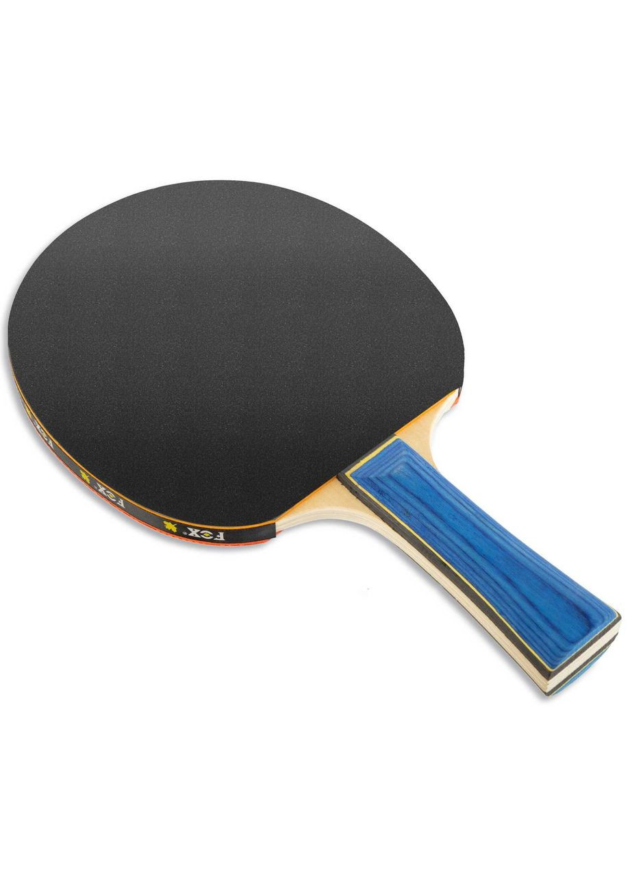 Набір для настільного тенісу 2 ракетки, 3 м'ячі FOX F5510 (деревина, гума, пакування блістер) F.O.X (361436441)