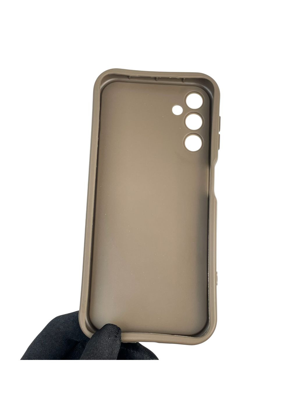 Чехол силиконовый Soft Touch с 3D принтом женским для Galaxy A14 5G (SM-A146) коричневый (Полная защита камеры) Samsung (373670729)