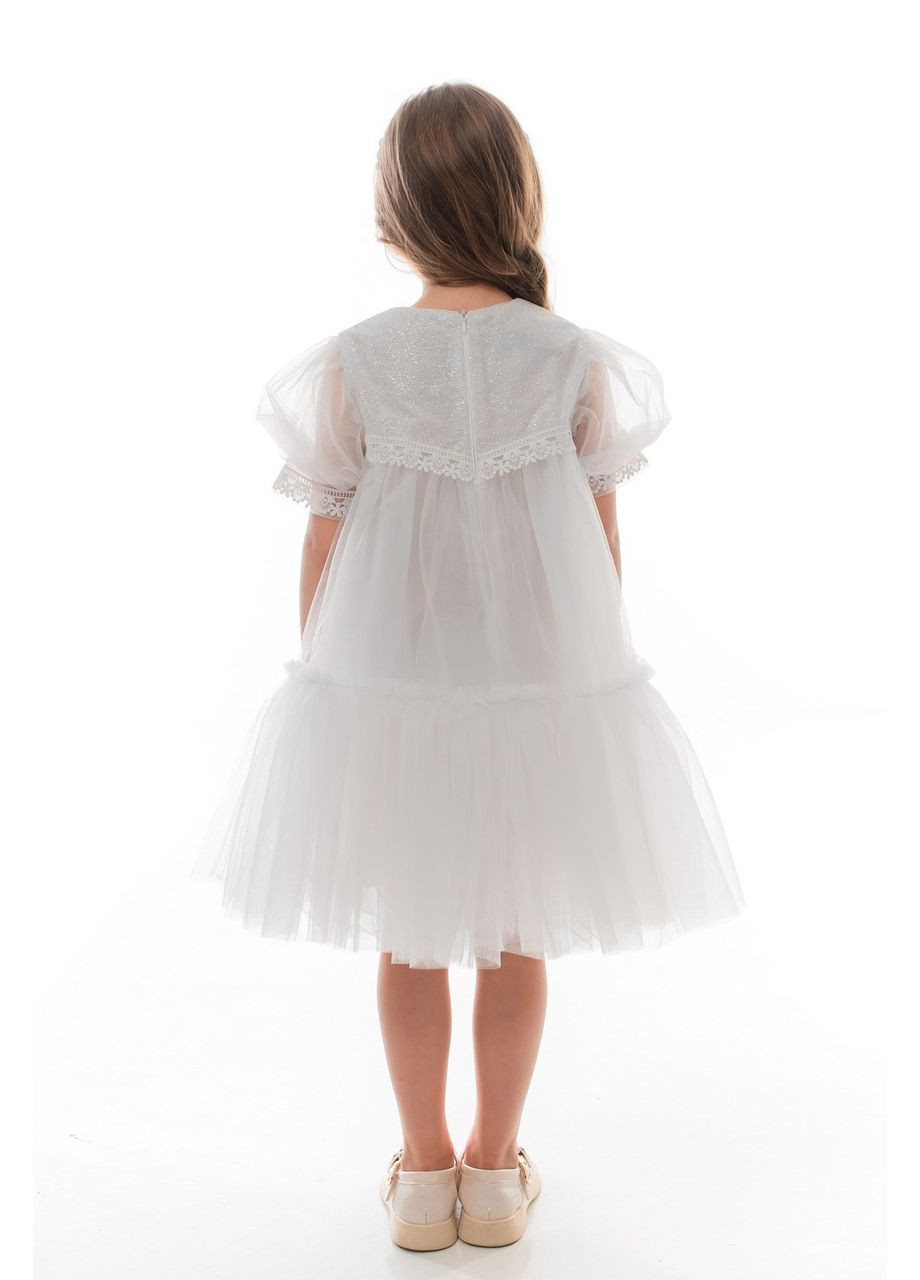 Белое нарядное детское платье с фатином Suzie (351502881)
