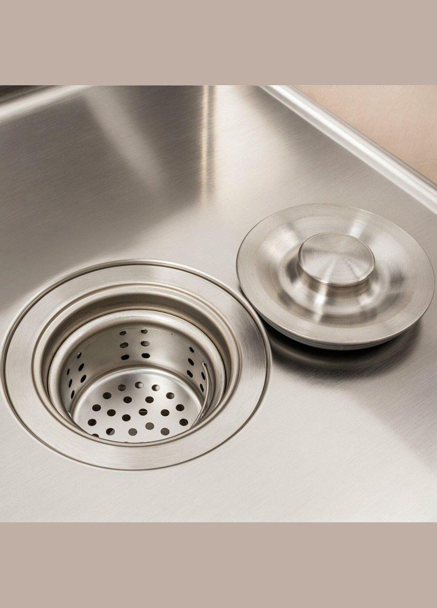 Кухонна мийка CM 78*50 L нержавійка Handmade (круглий сифон 3,0/0,8) Valeso (342071000)