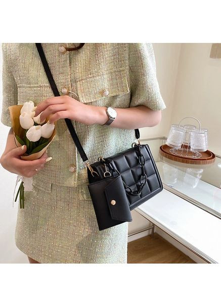 Сумка кросс-боди с кошельком женская черная (RN-213) No Brand (351378666)