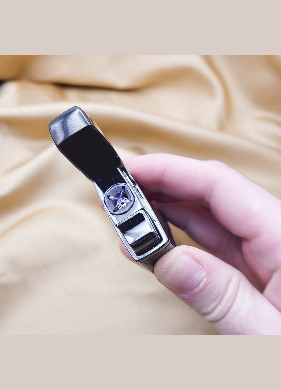 Електрична імпульсна запальничка USB+газ з лазерним гравіюванням TURBO. Гравіювання з обох сторін арт.69702 Stalker (316511143)