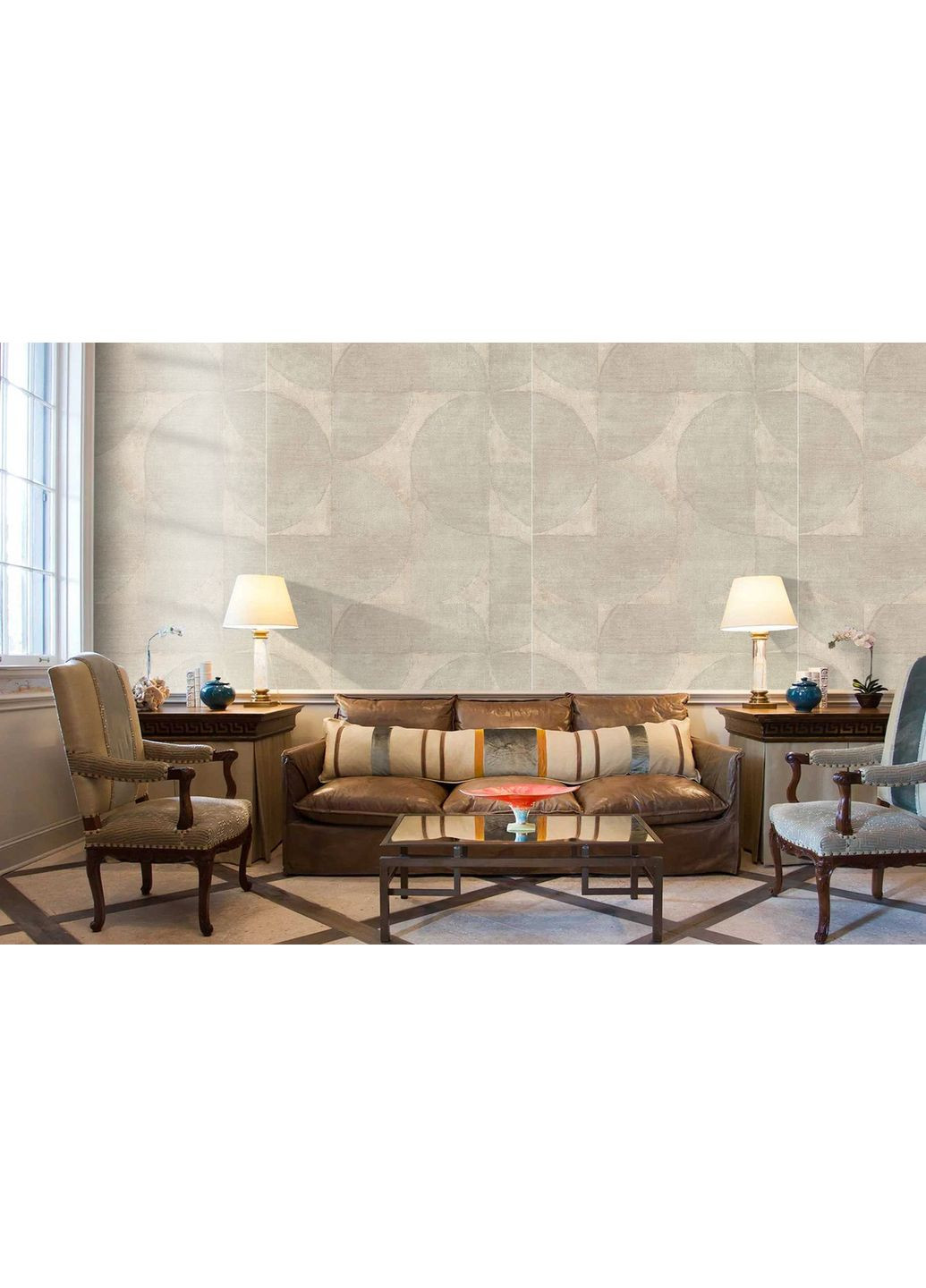 Вінілові метрові шпалери коричневі на флізеліні німецькі для спальні, залу, кухні рулон 10 м MARBURG (371776125)