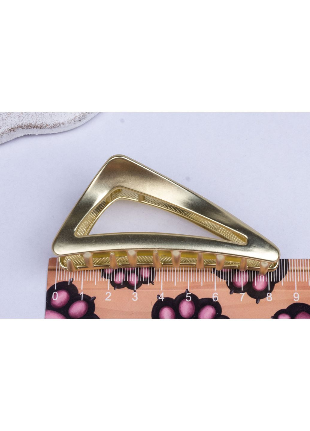 Краб-заколка металлический для волос, матовый, длина 8 см Fashion Jewelry (397106625)