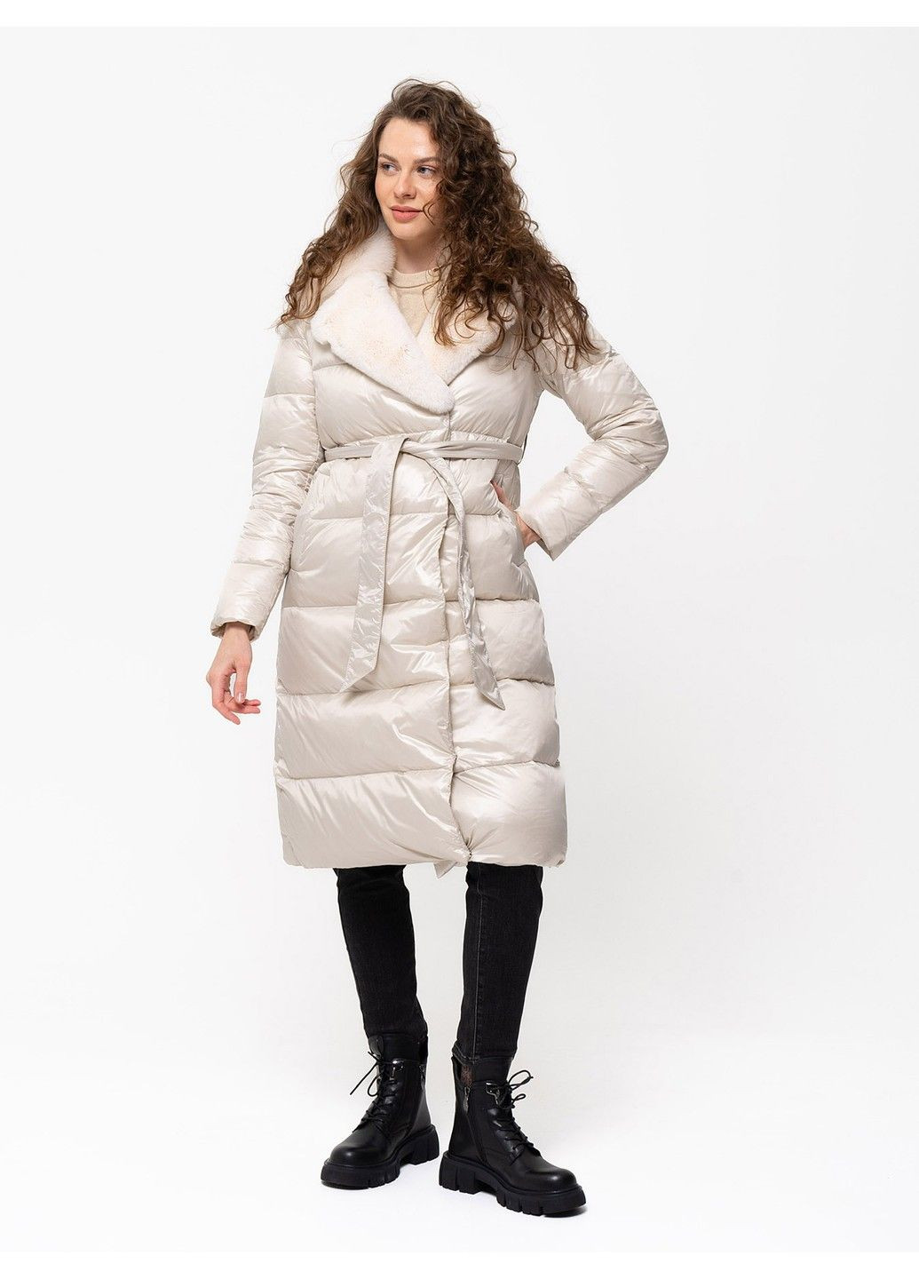 Молочна зимня пальто 21 - 18125 Vivilona