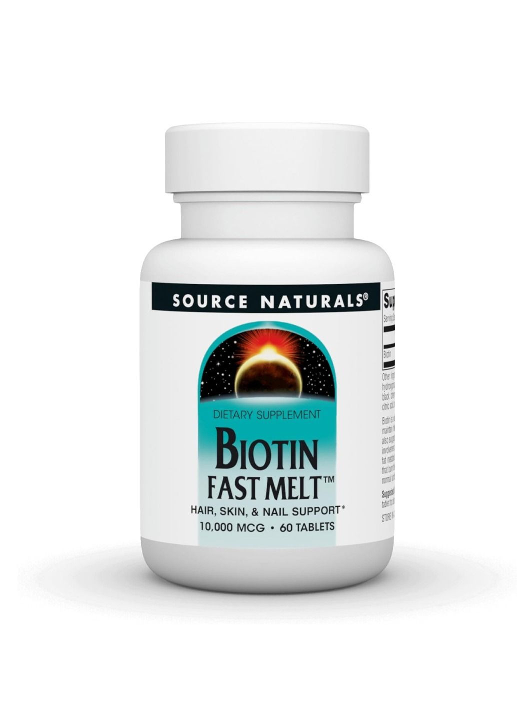 Biotin Fast Melt 10000 mcg - 60 tabs Source Naturals (364201467)