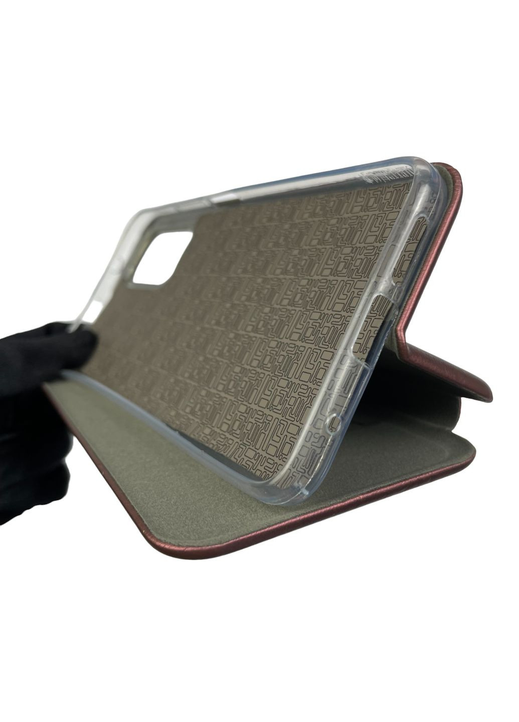 Чехол-книжка для Redmi Note 11S с подставкой на сяоми редми нот 11с бордовая gd1 Xiaomi (366019379)